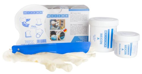 WEICON A - kétkomponensű ACÉL töltött epoxi gyanta massza - 0,5 kg