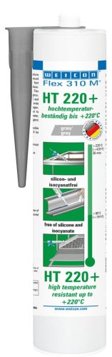 Weicon Flex 310M HT 220+ - Hőálló változat - PORFESTÉSHEZ - 310 ml - szürke