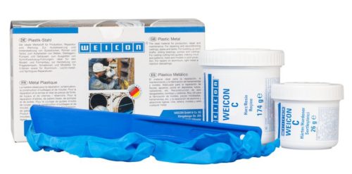 WEICON C kétkomponensű ALUMÍNIUM töltött folyékony epoxi gyanta - 0,2 kg