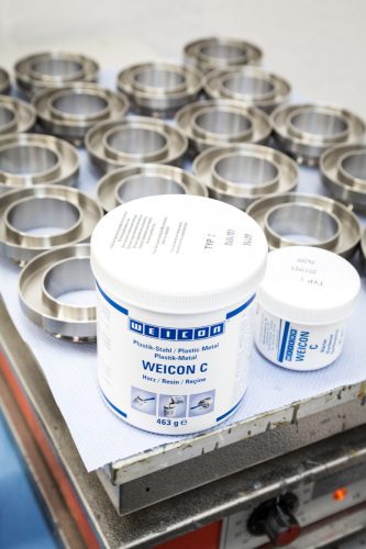 WEICON C kétkomponensű ALUMÍNIUM töltött folyékony epoxi gyanta - 0,2 kg