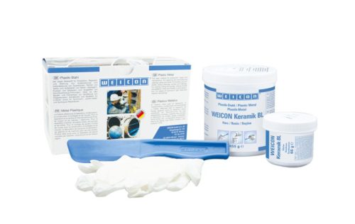 WEICON Kerámia BL kétkomponensű ÁSVÁNYI ANYAG töltött kopásálló folyékony epoxi gyanta - 0,5 kg