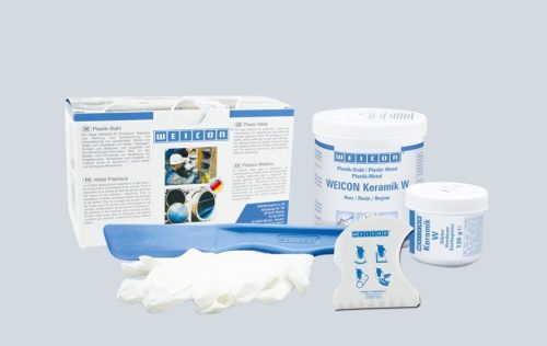 WEICON Kerámia W - kétkomponensű KERÁMIA töltött EXTRÉM kopásálló epoxi gyanta massza - 0,5 kg