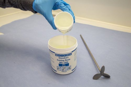 WEICON MS 1000 - kétkomponensű folyékony epoxi öntvénygyanta - 0,2 kg