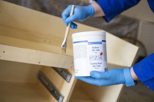 WEICON MS 1000 - kétkomponensű folyékony epoxi öntvénygyanta - 0,5 kg