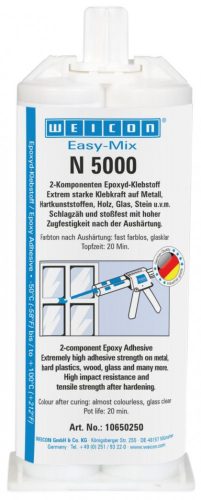 Weicon Easy-Mix N5000 keverőfejes epoxi ragasztó 50 ml - 20 perces felhasználási idővel