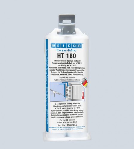 Weicon Easy-Mix HT180 keverőfejes hőálló epoxi pillanatragasztó 50 ml