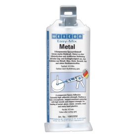   Weicon Easy-Mix METAL keverőfejes fémmel töltött epoxi pillanatragasztó 50 ml