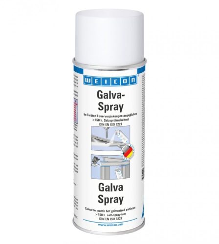 Weicon Galva spray - színe megegyezik a tűzihorganyzott felületekkel, >450 óra sós vizes teszt - 400 ml