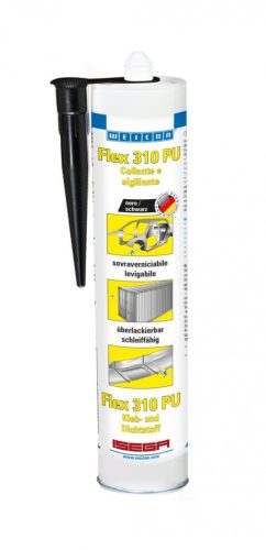 Weicon Flex 310 - PU ragasztó és tömítőanyag - 310 ml - fekete