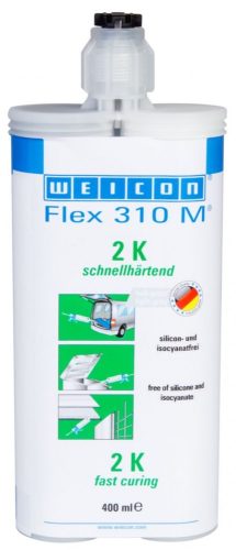 Weicon Flex 310 M 2K - gyors kötésű kétkomponensű rugalmas ragasztó - 400 ml - szürke