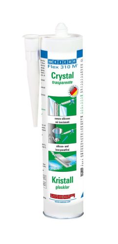 Weicon Flex 310 M Kristály MS polimer ragasztó és tömítőanyag - 310 ml - átlátszó