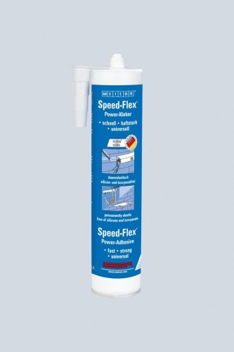 Weicon Speed-Flex szilikonmentes, rugalmas gyorsragasztó - 310 ml - fehér