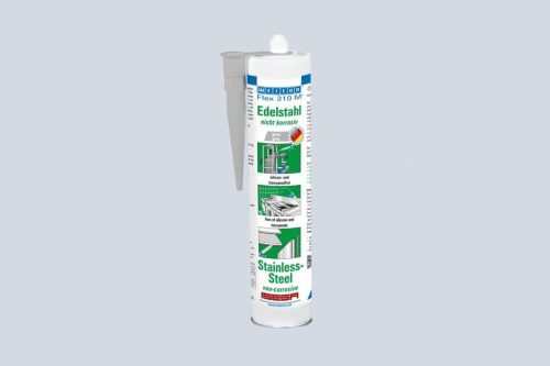 Weicon Flex 310 M Rozsdamentes acél MS polimer ragasztó és tömítőanyag - 310 ml - rozsdamentes acél szürke