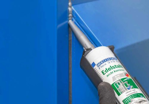 Weicon Flex 310 M Rozsdamentes acél MS polimer ragasztó és tömítőanyag - 310 ml - rozsdamentes acél szürke