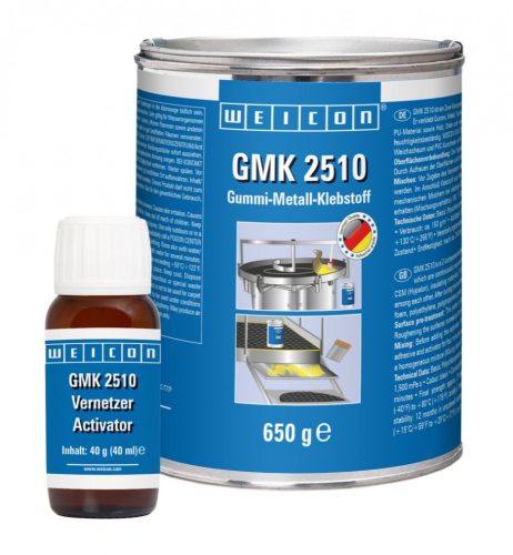 Weicon GMK 2510 Kétkomponensű extra erős polychloroprene alapú gumi-fém ragasztó 690 g