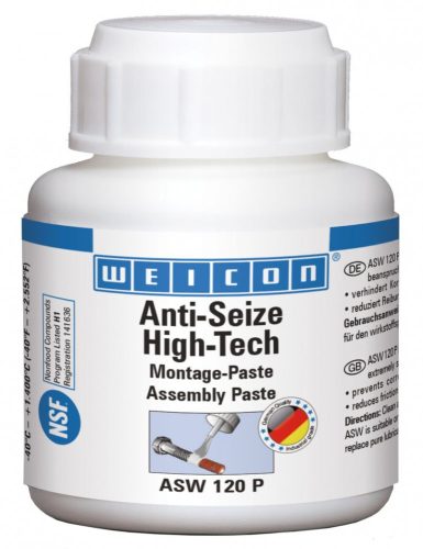 Weicon Anti-Seize NSF H1 High-Tech fémmentes szerelőpaszta 120 g - ecsetelő kupakkal