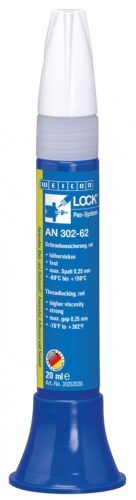 WEICONLOCK AN 302-62 Csavarmenet rögzítő ragasztó - M36 - Piros - 20 ml