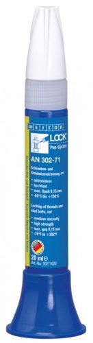 WEICONLOCK AN 302-71 Csavarmenet rögzítő ragasztó - M20 R3/4 - Piros - 20 ml