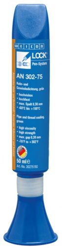 WEICONLOCK AN 302-75  Cső és csőmenet rögzítő ragasztó - M80 R3 - Zöld - 50 ml