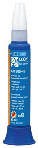 WEICONLOCK AN 305-42  Cső és csőmenet rögzítő ragasztó - M20 R3/4 - Barna - 20 ml