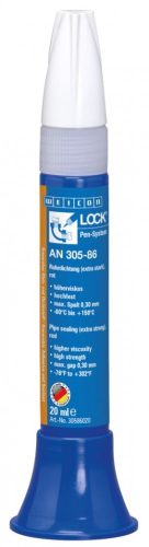 WEICONLOCK AN 305-86 Cső és csőmenet rögzítő ragasztó - M56 R2 - Piros - 20 ml