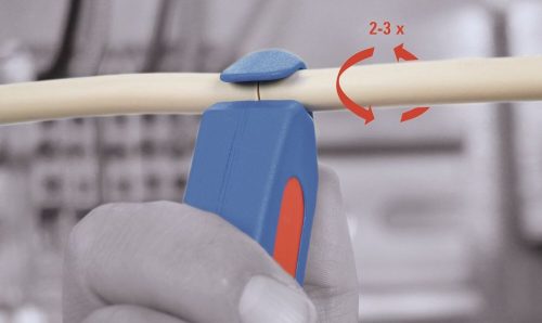 WeiconTOOLS S 4-28 kábelcsupaszoló szerszám ki-be tolható horgos vágókéssel